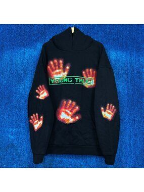 Young Thug UY Scuti Album Hands Heat Oversized Hoodie XXL